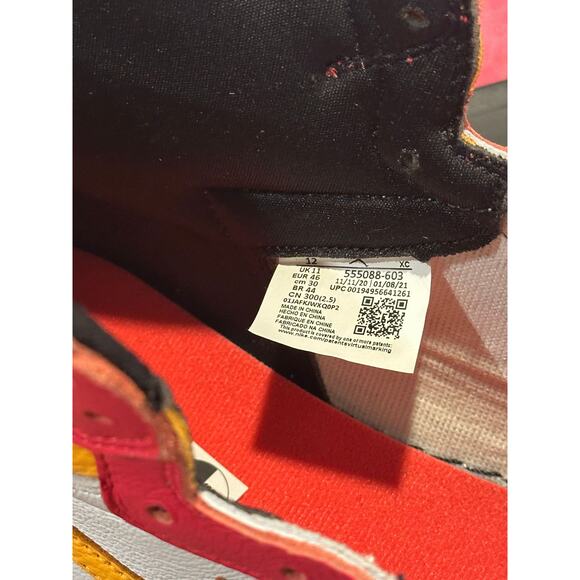 Jordan 1 Retro High OG Light Fusion Red - Picture 7 of 8